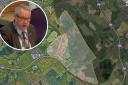 St Albans district councillor Chris White slammed Hertsmere Borough Council's local plan. Photos: LDRS/Google