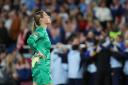 Mary Earps looks to the sky after England's World Cup final defeat to Spain. Image: Action Images