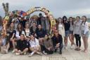 The Great Dunmow pupils on their trip in Spain