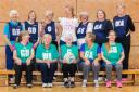 Walking netball players at William Penn Leisure Centre
