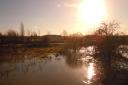 The River Colne burst its banks near Colney Heath last month