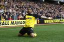 Troy Deeney at the Watford FC ground in Vicarage Road