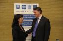 Lord Mandelson and Claire Ward  met business leaders this morning