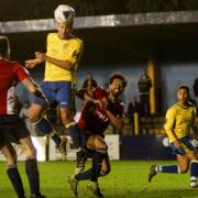 St Albans City's three game unbeaten run was ended by Hampton & Richmond Borough. Picture: Jim Standon