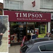 A CCTV image has been released following a burglary at Timpson in Harpenden. Picture: Herts Police/ Google Street View.