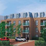 CGI of the approved development for 25 flats. Credit: Hightown Housing Association