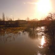 The River Colne burst its banks near Colney Heath last month