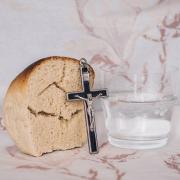 The bread and the wine of Holy Communion, where Christians remember Christ's death and resurrection. Photo: Unsplash