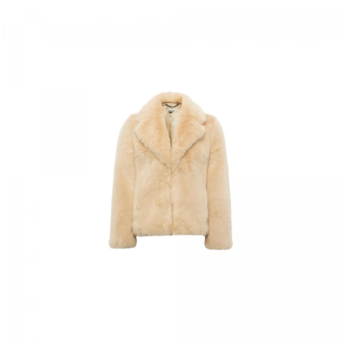 Whistles in John Lewis, Kumiko short faux fur coat in neutral, £275