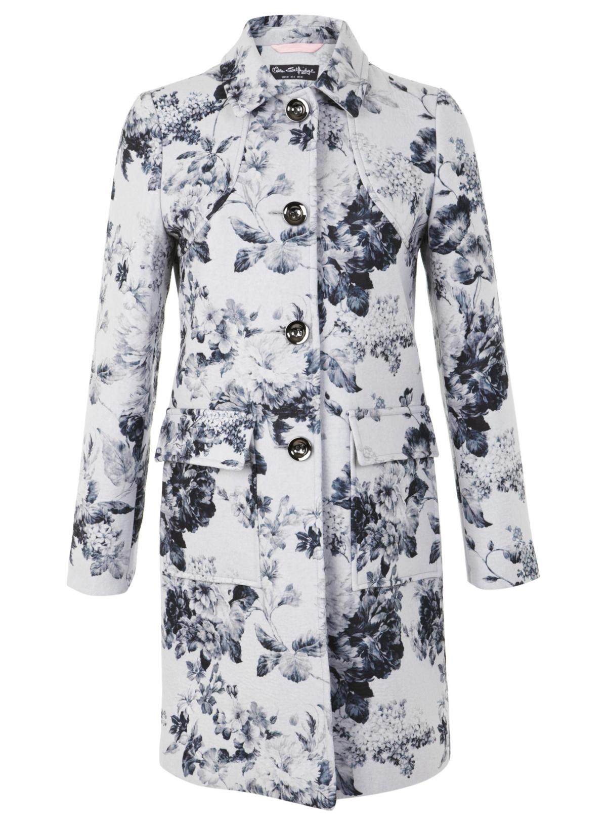 Miss Selfridge in BHS, monochrome floral jacket, £89