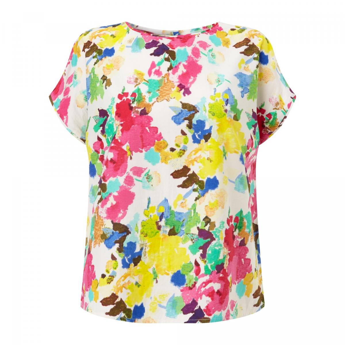 Collection Weekend by John Lewis,  paint floral cotton top, £45