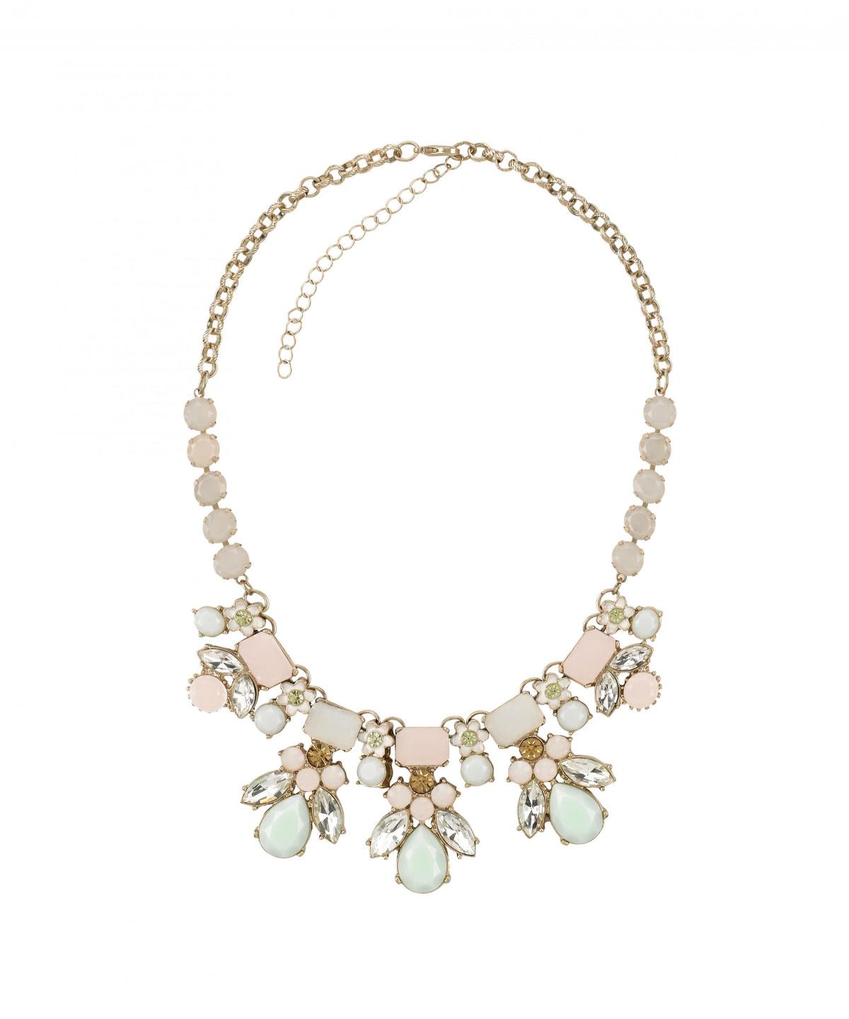 Accessorize, flora pastel statement necklace, £22