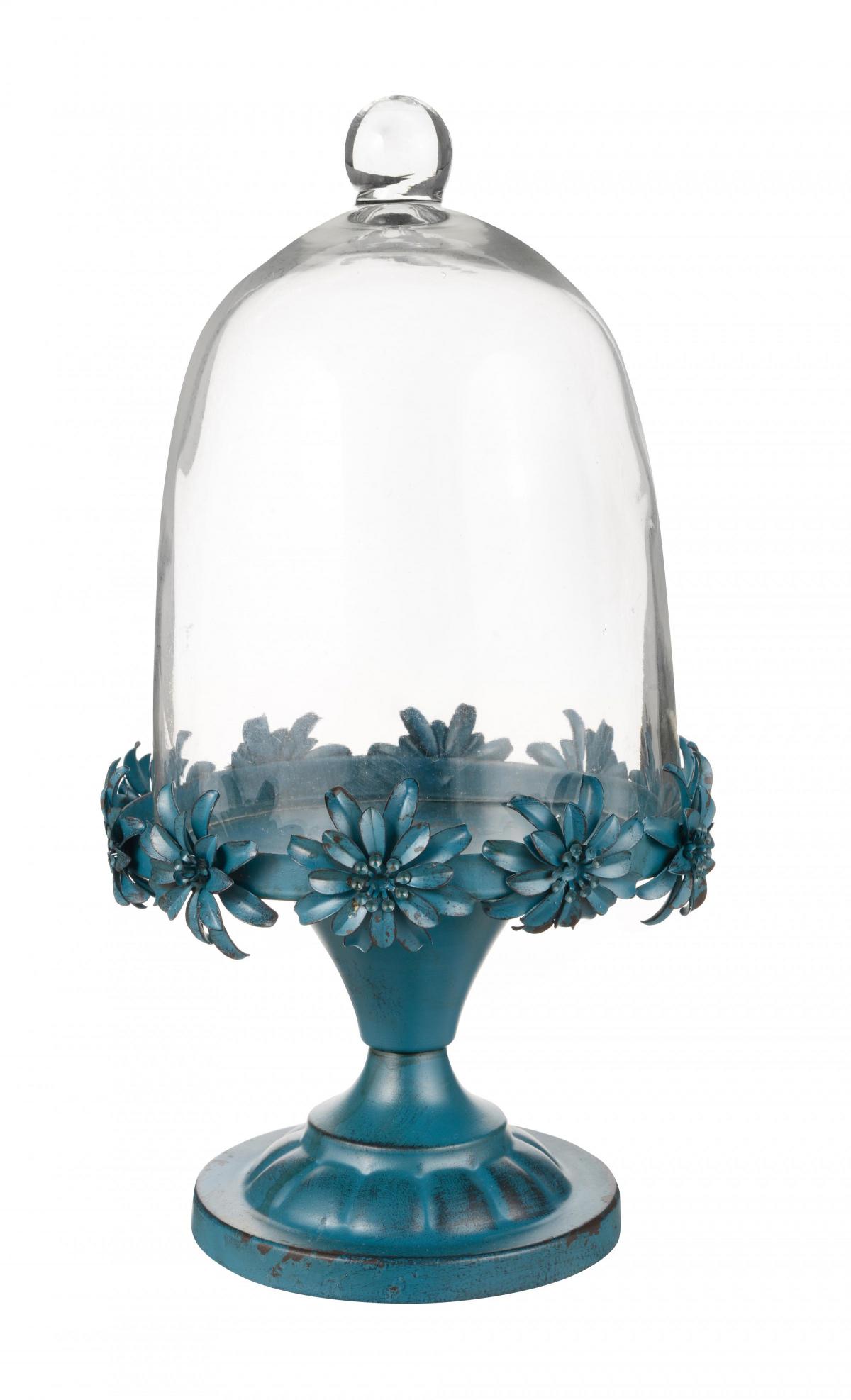 BHS, blue floral 
bell jar, £15