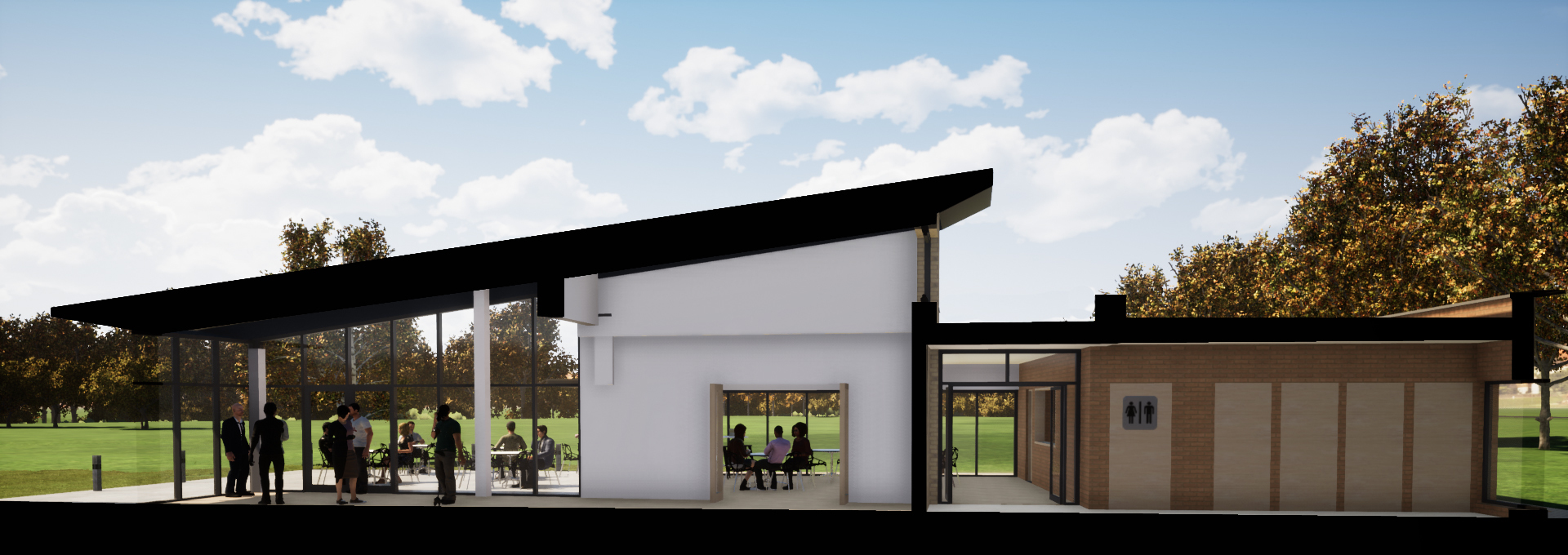 A CGI of what a rebuilt Marlborough Pavilion. Credit: St Albans District Council