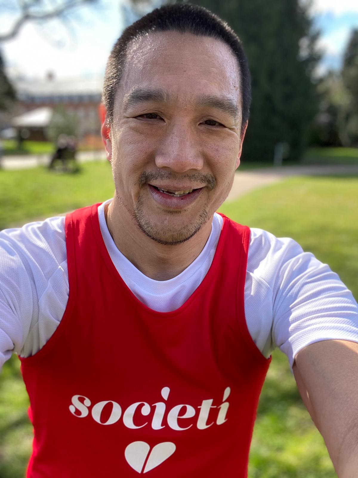 Dave Oh will be taking part in the virtual London Marathon