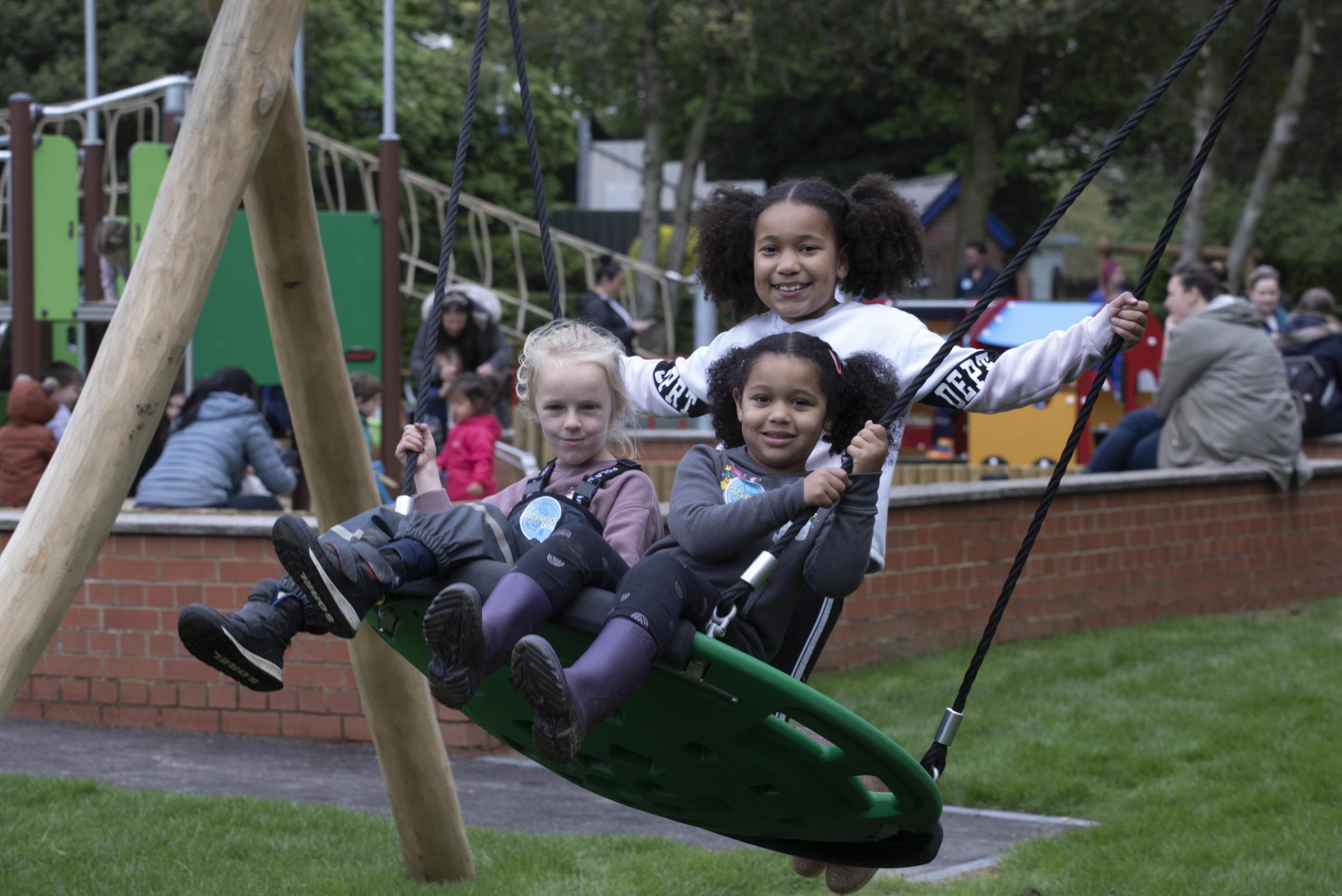 Children enjoying one of the new attractions. Credit: St Albans District Council