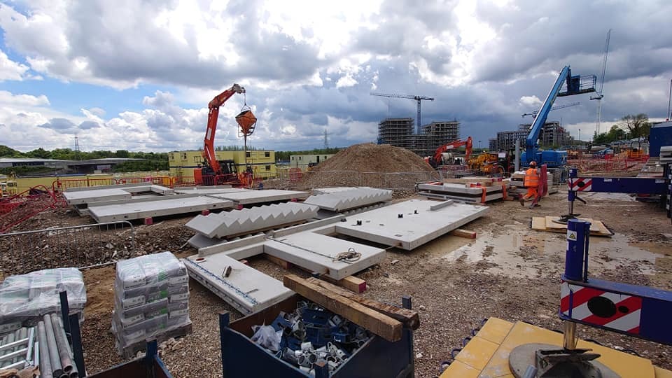The multi-storey car park construction site by Watford General Hospital. Credit: Neil Green/Watford Observer Camera Club