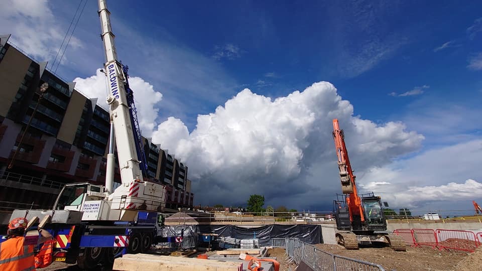 Multi-storey car park construction site in Watford. Credit: Neil Green/Watford Observer Camera Club