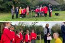Tree planting ceremony at Margaret Wix Primary School, St Albans