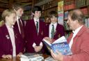 Michael Morpurgo entertained some lucky pupils in the library at Beechwood Park