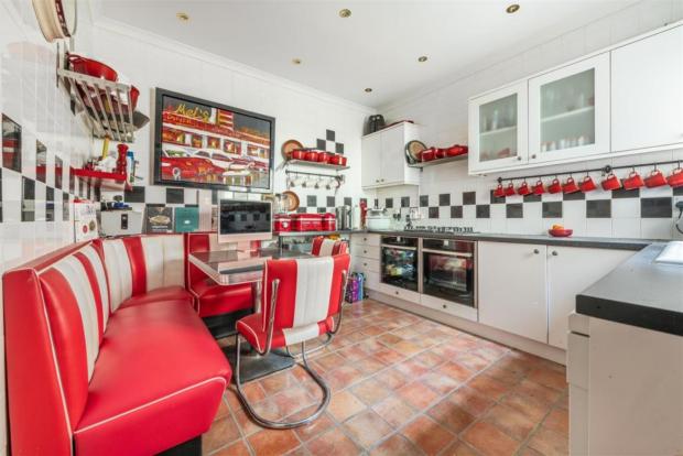 St Albans & Harpenden Review: The diner-themed kitchen. (Rightmove)