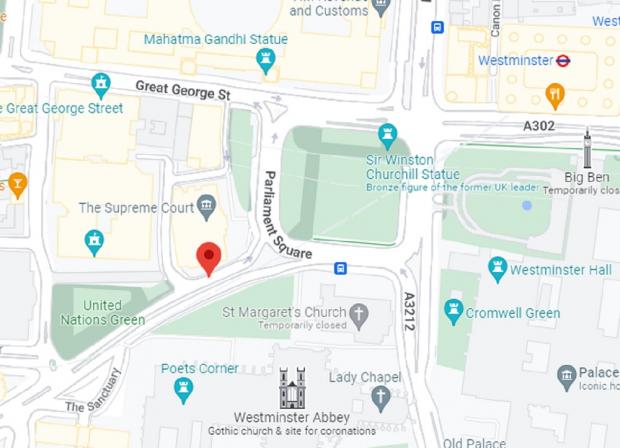 St Albans & Harpenden Review: Broad Sanctuary is located near to Parliament Square and Westminster Abbey. Picture: Google Maps