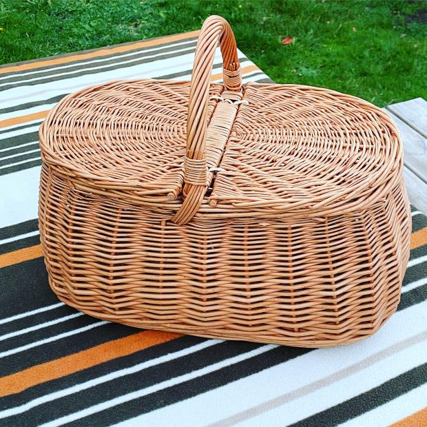 St Albans & Harpenden Review: Oval Wicker Picnic Basket Ollie. Credit: Not On The High Street