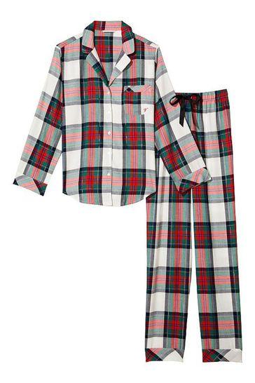 St Albans & Harpenden Review: Flannel Long Pyjamas. Credit: Victoria's Secret