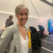 St Albans MP Daisy Cooper at the electoral count