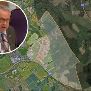 St Albans district councillor Chris White slammed Hertsmere Borough Council's local plan. Photos: LDRS/Google