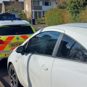 Hertfordshire police stopped the 37-year-old's car in Hitchin this morning.