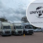 Universal Studios lorries have been spotted in Verulamium Park.