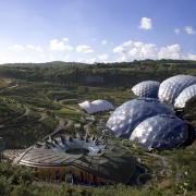 A birdseye view of the Eden Project
