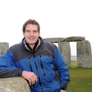 Dan Snow presenting at Stonehenge
for the Spring Solstice