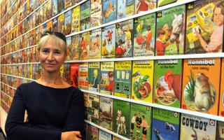 Helen Day collected and curated Ladybird books for the exhibition